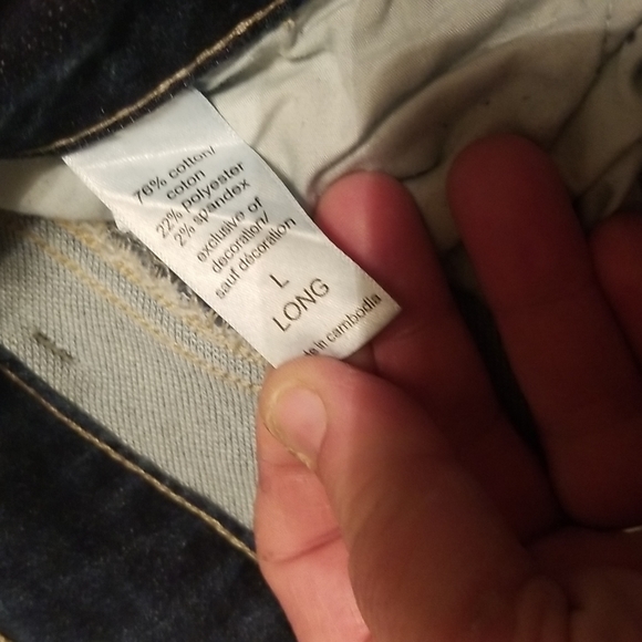 Distressed buffalo plaid super cute Maurice's jeans size L - Picture 3 of 5